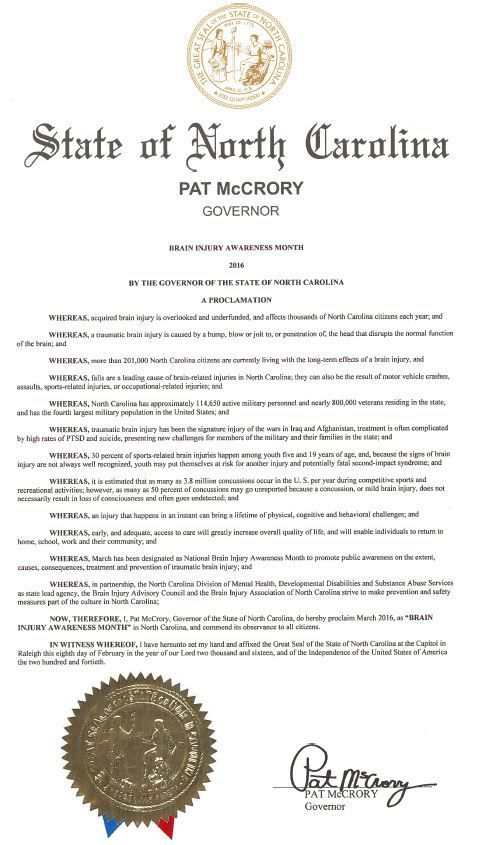 Brain Injury Awareness Proclamation